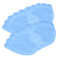 Heart Home PVC Bath Mat | Bathroom Mat/Shower | AntiSkid Foot Massager Mat for Floor | Foot Shape | Pack of 2 | Sky Blue