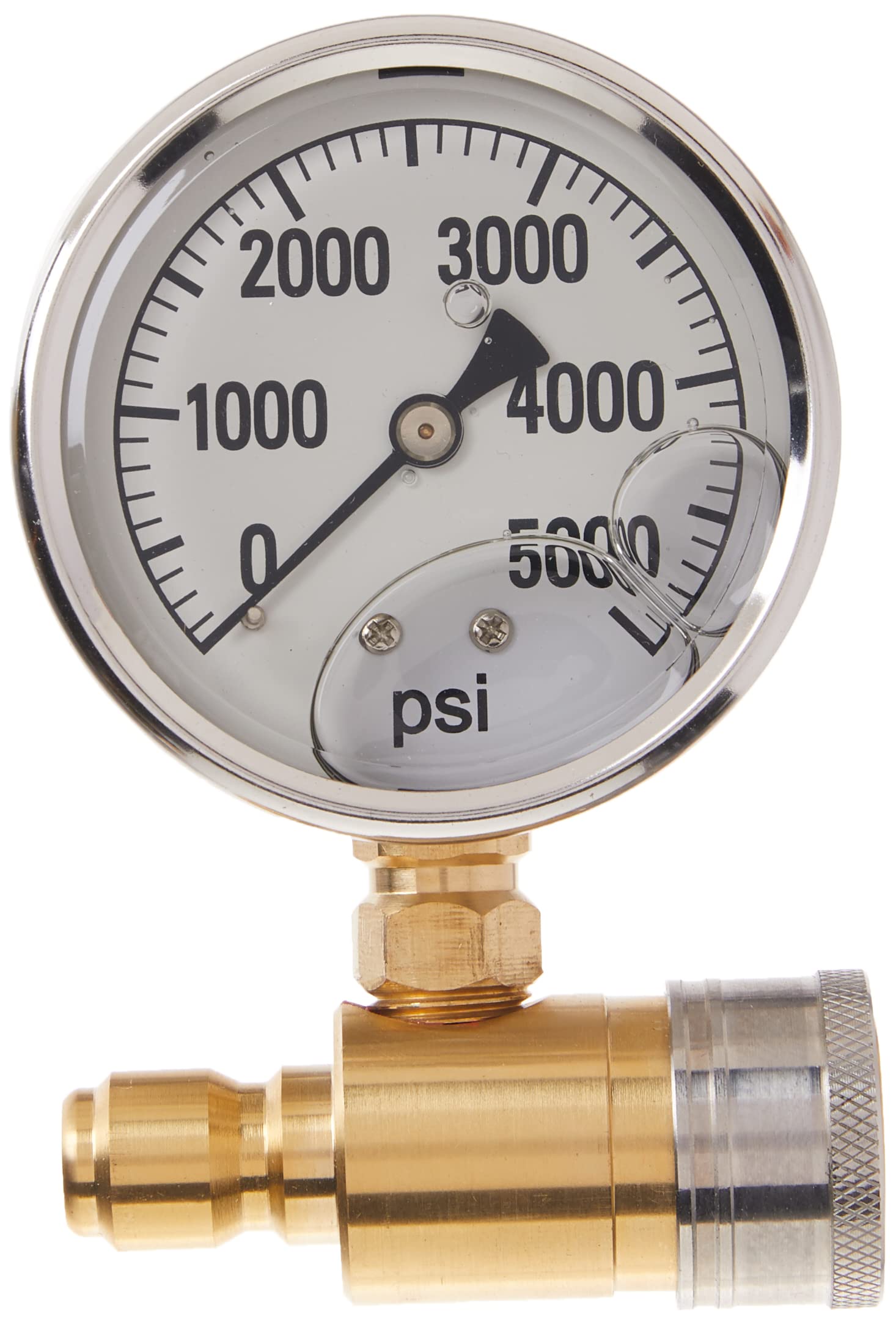 Northstar Pressure Washer Pressure Gauge - 5000 Psi, 3/8In. Fitting