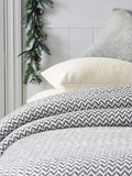 SASHAA WORLD Chevron Throw Blanket Handwoven with Fringes | Throw for Living Room, Bed, XL Sofa & Chair | Grey Throw Blanket | 1