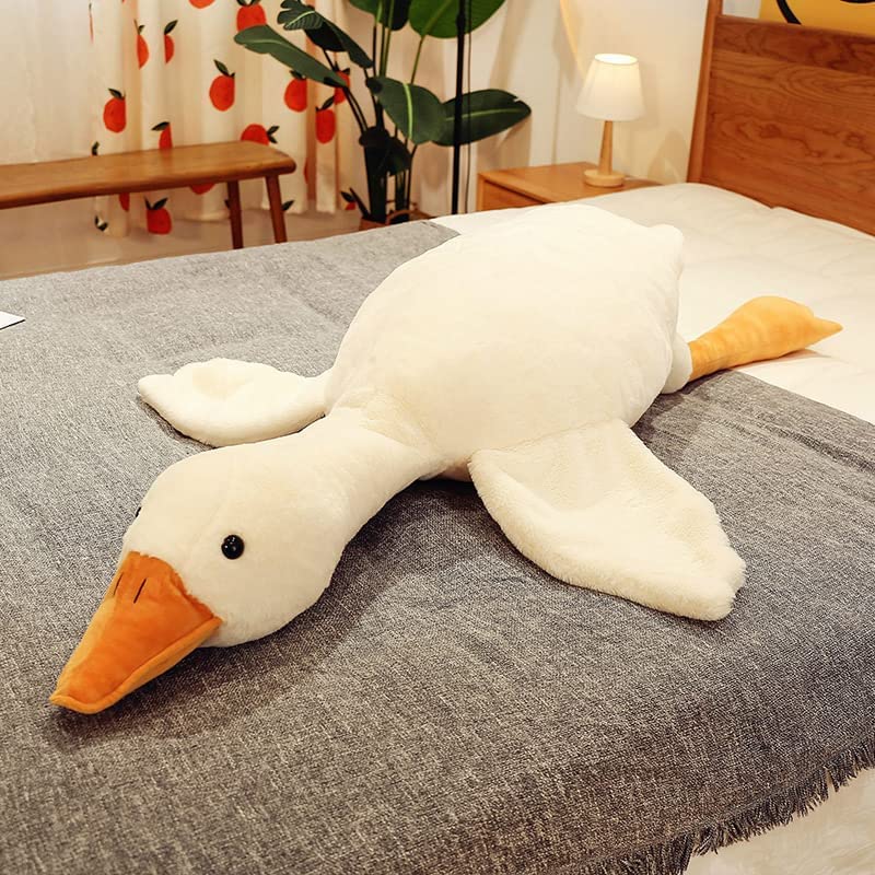 Cottonstar Goose Stuffed Animal 63 Inch Plush Doll Toy, Cute Duck Plush Cushion Soft Huge Plushies Pillow, Gift For Kids And Fri