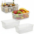 Teecyhooo Metal Wire Mesh Baskets for Organizing, White, Small