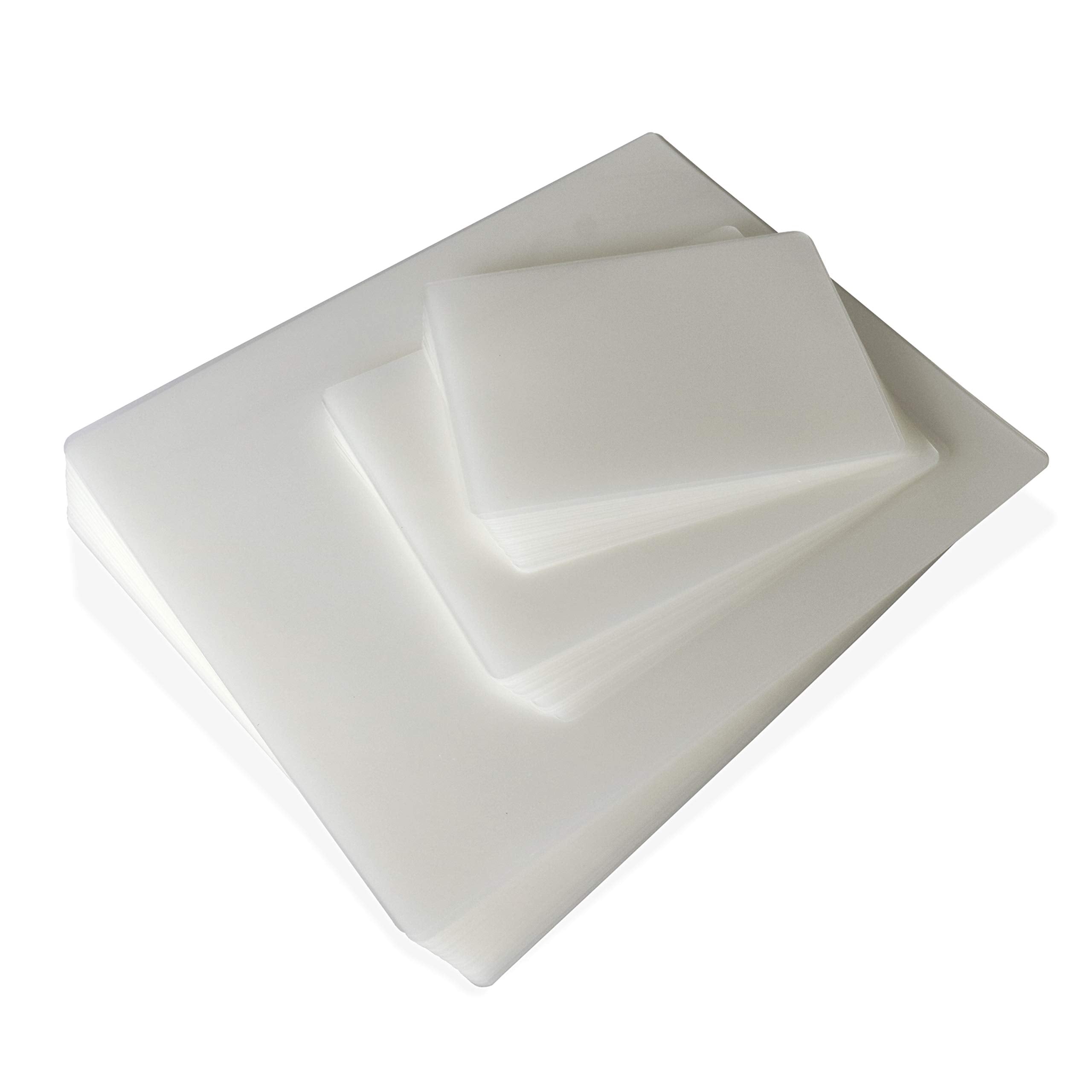 Jasel 100-Pack Thermal Laminating Pouches Bundle Pack, 5 Mil Thickness, Assorted Hot Laminator Sheets Clear Pockets, Variety Of