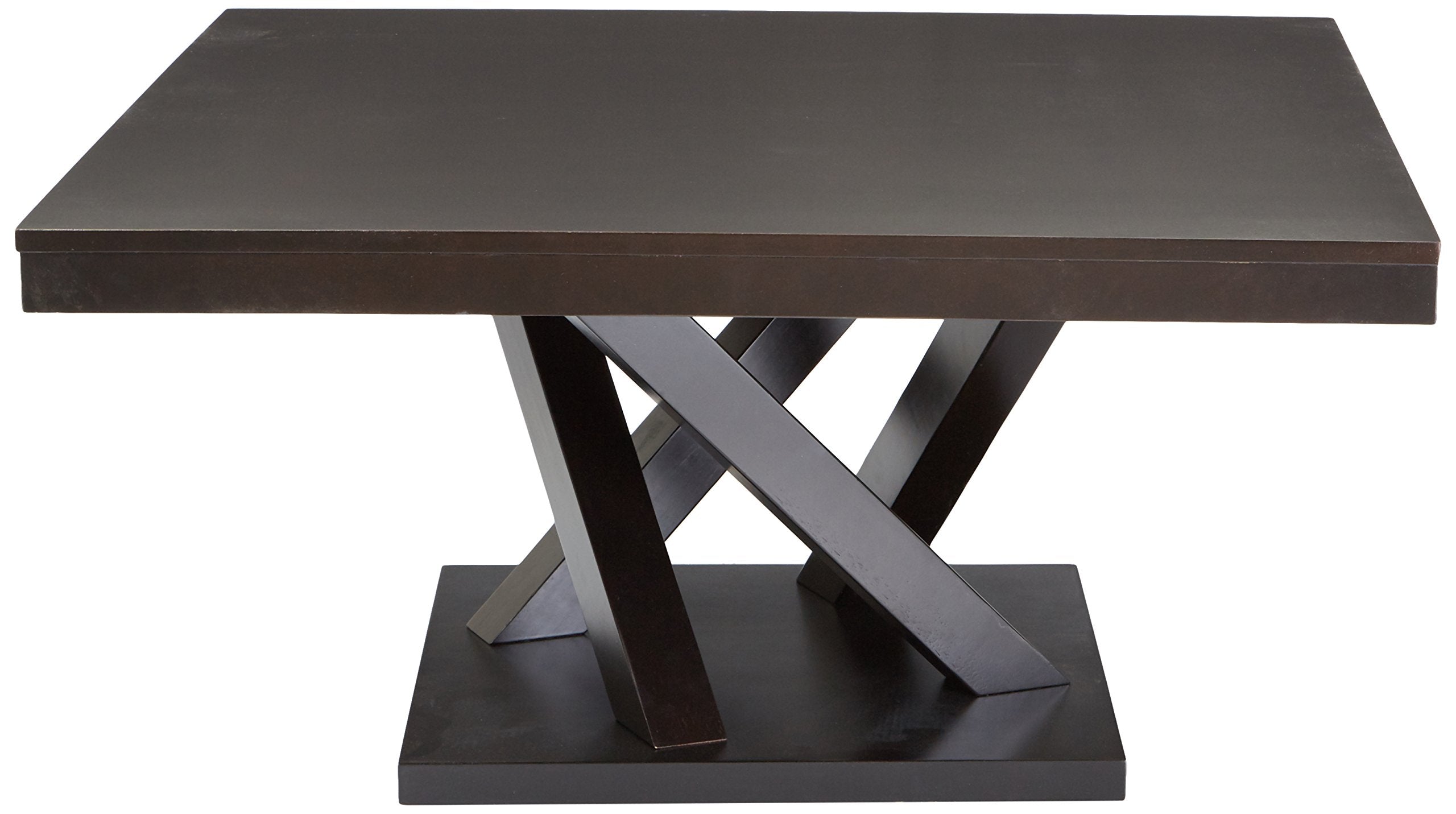 Baxton Studio Everdon Modern Coffee Table, Dark Brown