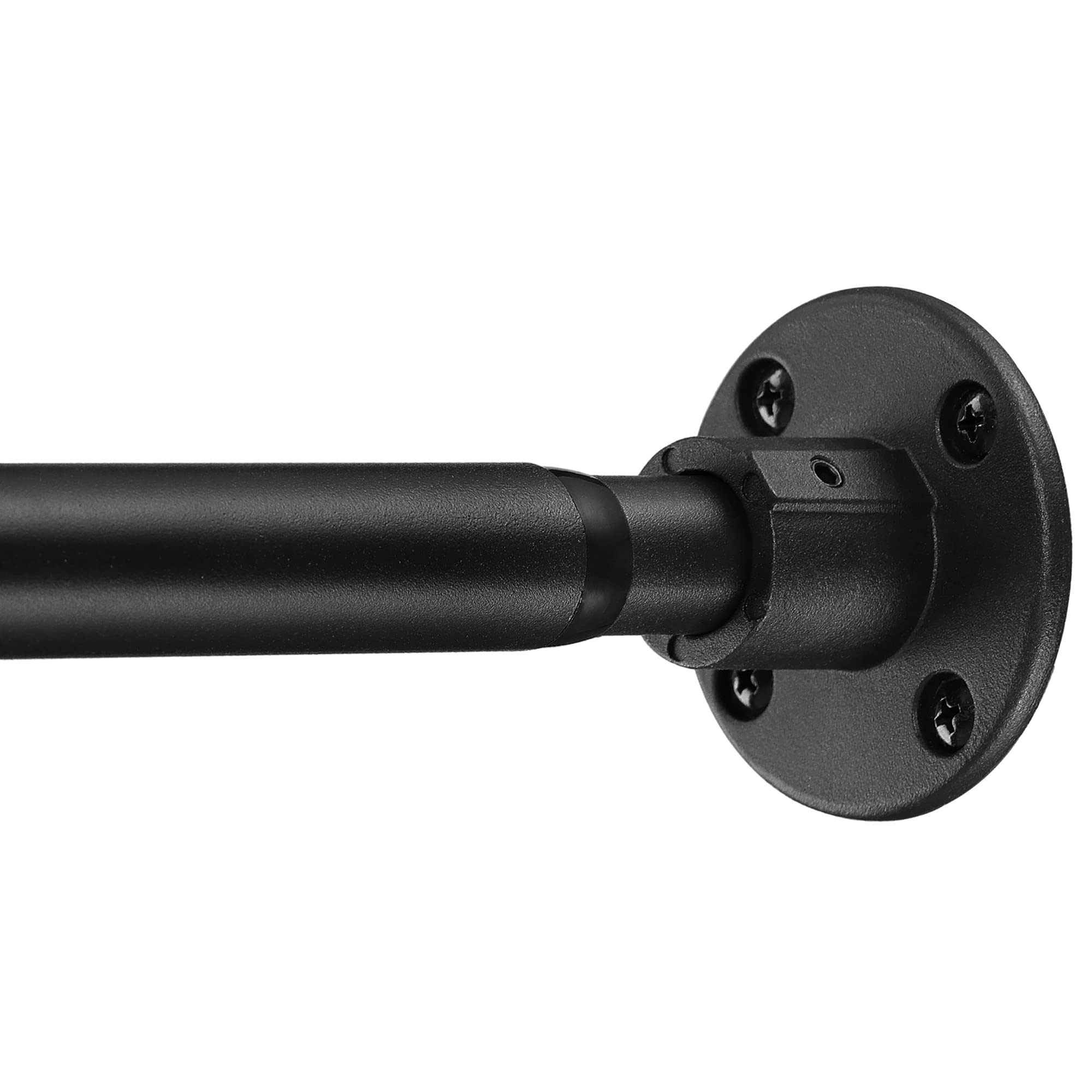 Hanging Closet Rod,29-94 Inches Space Saving Closet Rod Extender Hanging,Black Adjustable Clothes Hanging Bar, Stainless Steel C