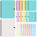 Resurhang 30 Sets Small Notebook Journal with Pen Bulk 4.5 * 5.5 Inch Pocket Size Spiral Lined Notepad for Women Men 100 Pages N