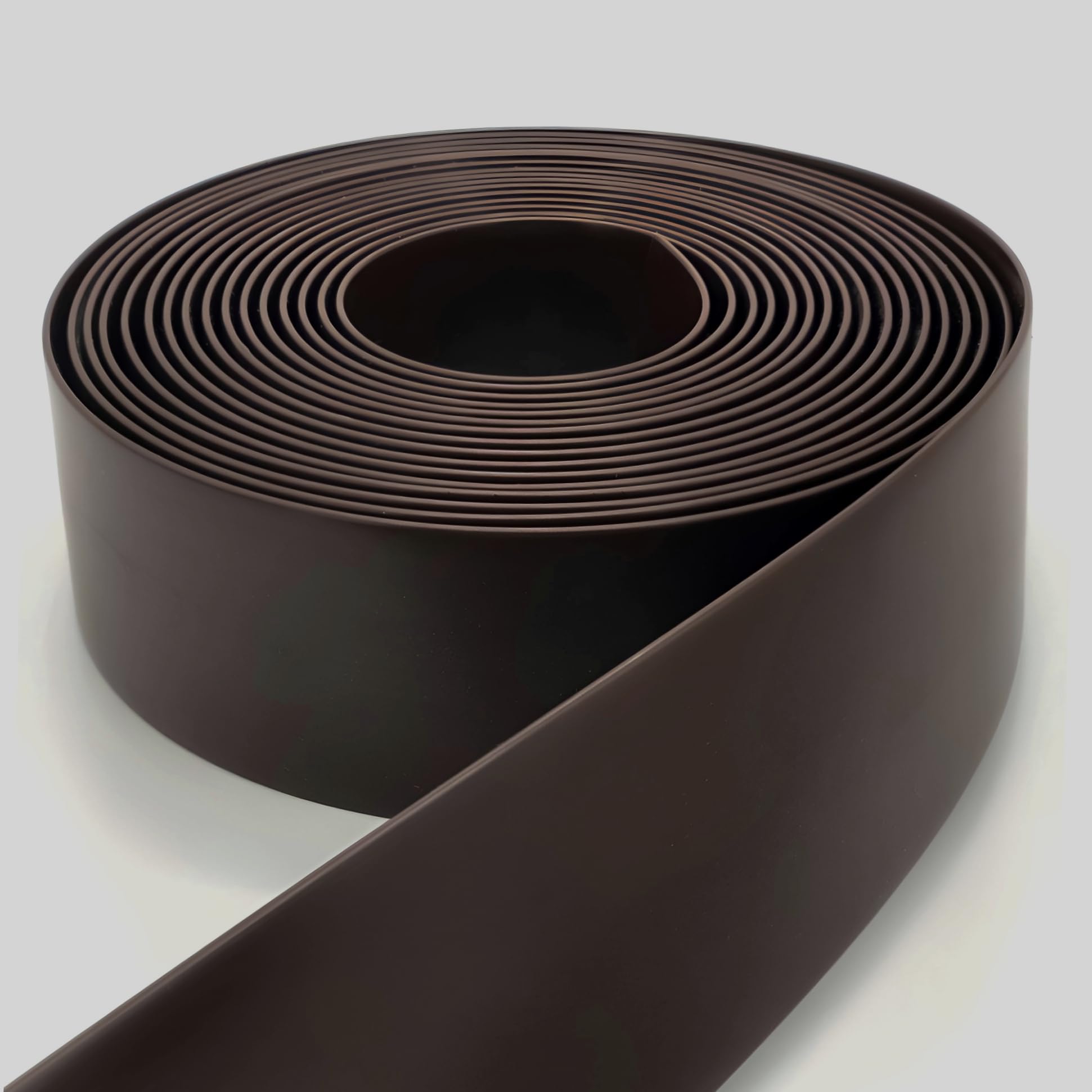 DARK BROWN 2' Wide 20' Length Chair Vinyl Strap Strapping for Patio Lawn Garden Outdoor Furniture Matte Finish Color