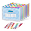 Thinktex 26 Pockets Expanding File Folder, Upright & Open Top, A-Z Colorful Tabs, Larger Capacity Accordion Folder, Letter/A4 Si