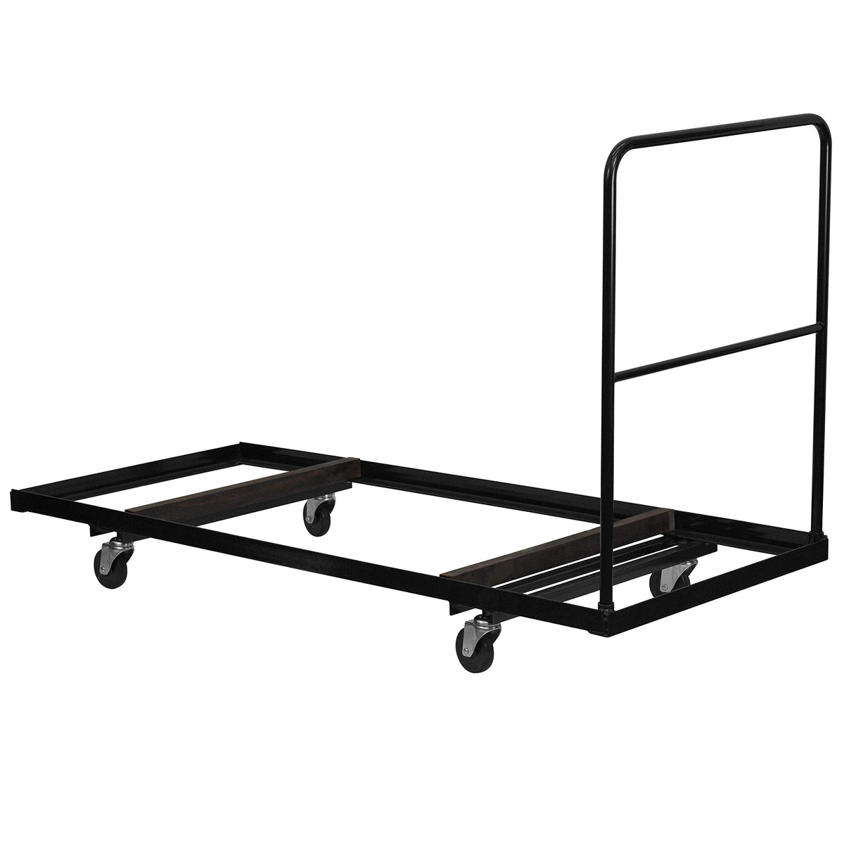 Flash Furniture Neena Black Folding Table Dolly for 30''W x 72''D Rectangular Folding Tables