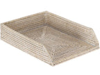 Kouboo 1060088 La Jolla Stackable Letter Tray, White Wash