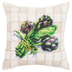 Rizzy Home 20" x 20" Poly Filled Pillow with Cotton Duck Cover-Multi