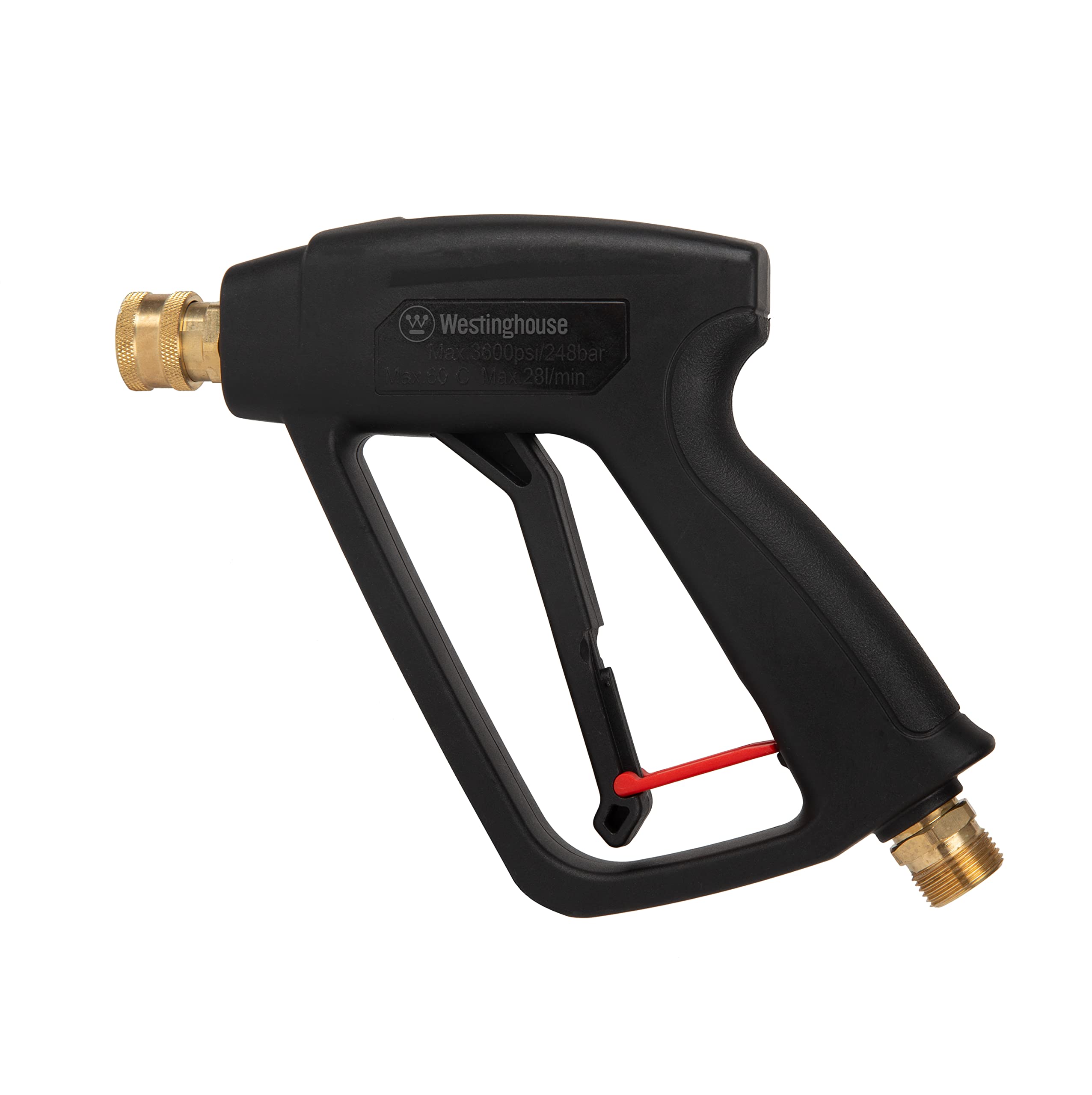Westinghouse Outdoor Power Equipment Short Pressure Washer Gun - 3600 Max Psi, M22 Connector - For Gas And Electric Pressure Was