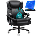 Indulgear 500Lbs Big And Tall Office Chair With Gel Seat Cushion,Heavy Duty Office Chair For Heavy People, High Back Executive C