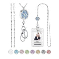 Sam & Lori Strong Lanyard Necklace Stainless Steel Beaded Chain Necklace Silver For Id Badge Holder And Key Chains Non Breakaway