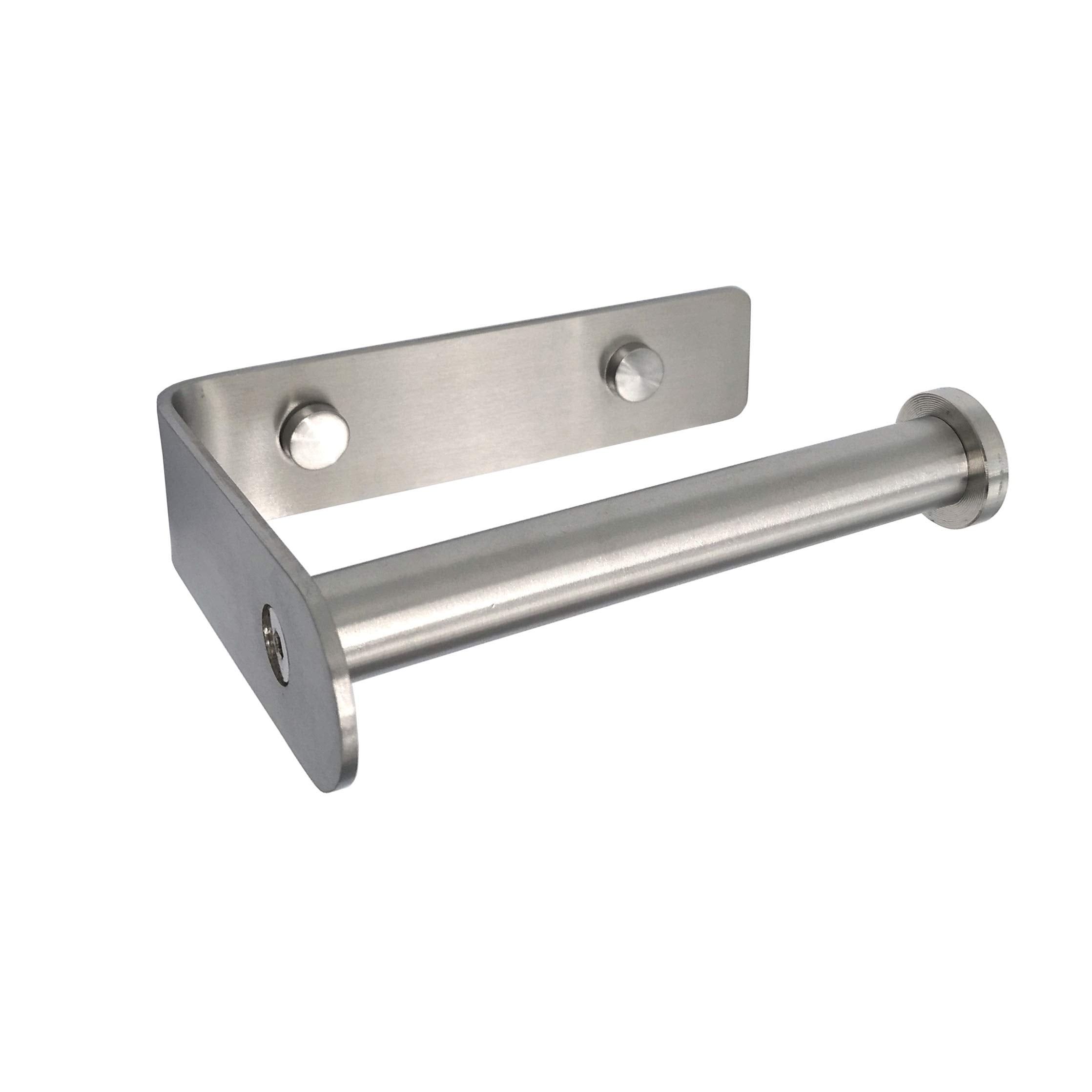 Lofekea Wall Mount Toilet Paper Holder Stainless Steel Tissue Paper Roll Towel Holder Rustproof Brushed Finish
