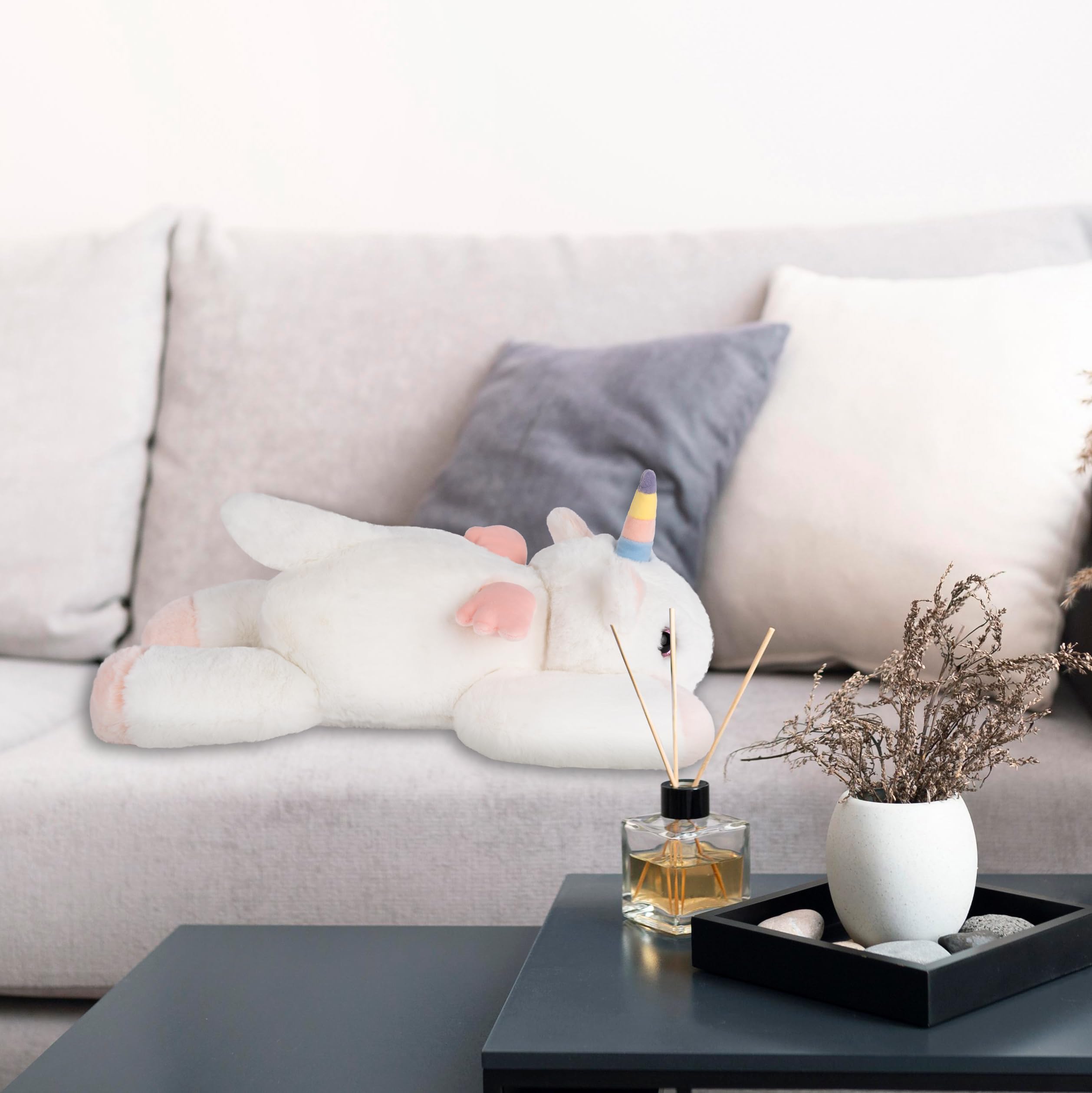 Niuniudaddy 20' | 3.3 Pound Unicorn Weighted Stuffed Animals Plush Toy, Large Giant Pillowfort Body Pillow Animal With Kids Adu