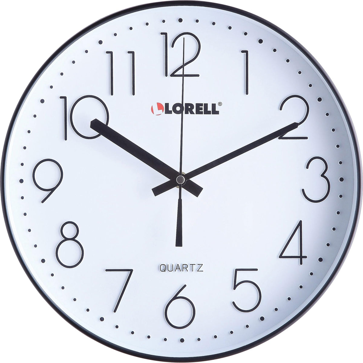 Lorell 61012 Clock, Black