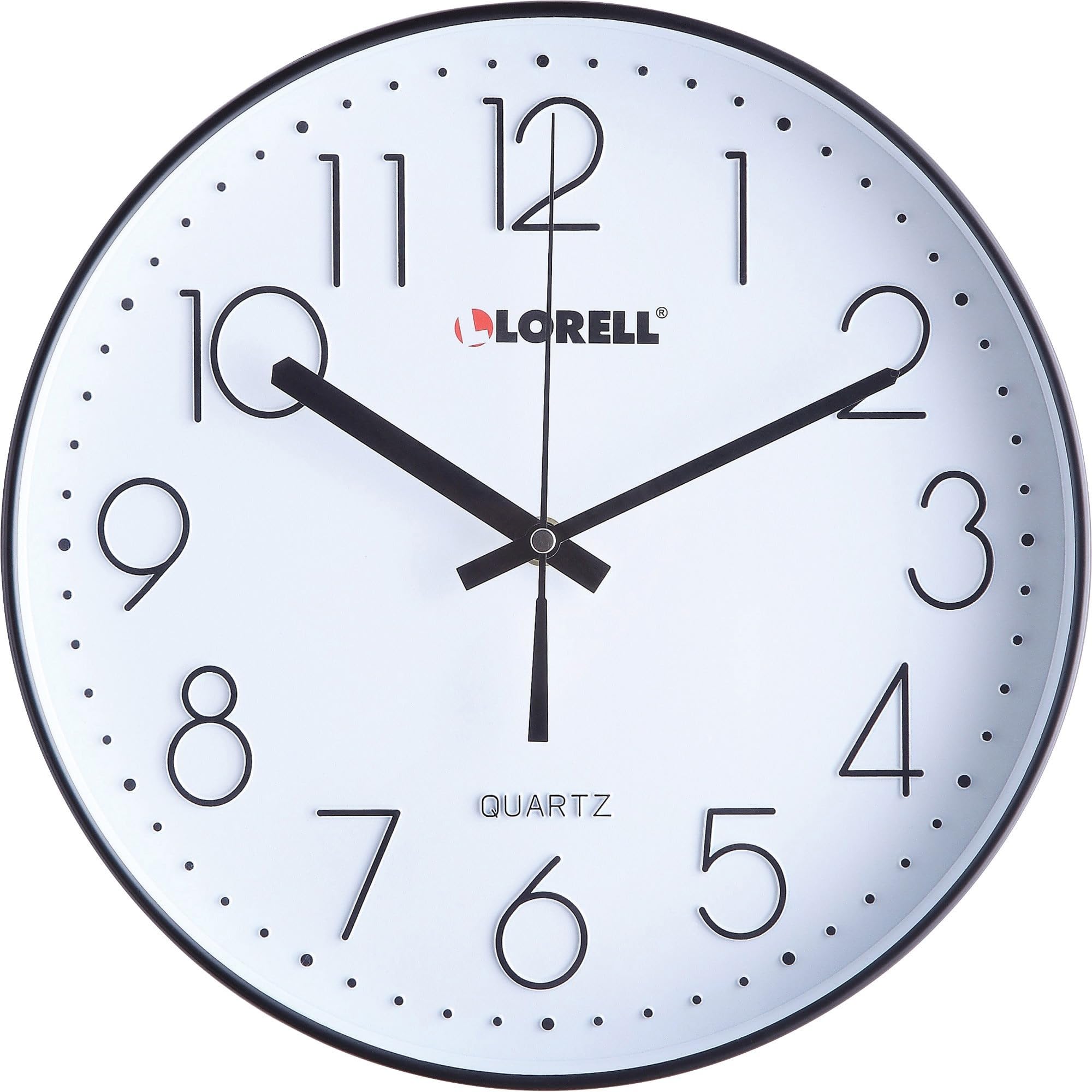 Lorell 61012 Clock, Black