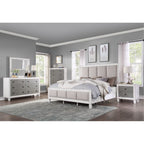 Acme Katia Queen Bed in Gray and White