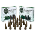 Lemongrass Incense Cones - Total 20 Cone Incense - Dual Pack of 10 Insence Cones - Incense Cones Scented - Cone Incense Scents -