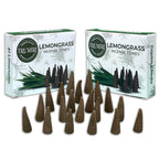 Lemongrass Incense Cones - Total 20 Cone Incense - Dual Pack of 10 Insence Cones - Incense Cones Scented - Cone Incense Scents -