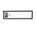 CreativePF- 8 Opening Glass Face Black Picture Frame to hold 5 by 7 inch Photographs including 10x40-inch White Mat Collage
