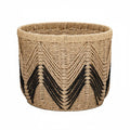 Snappsy 3 Pieces Handmade Paper Rope Basket EcoFriendly Handwoven Storage Basket Natural Look Organizer Bin For Tabletop, Desk,
