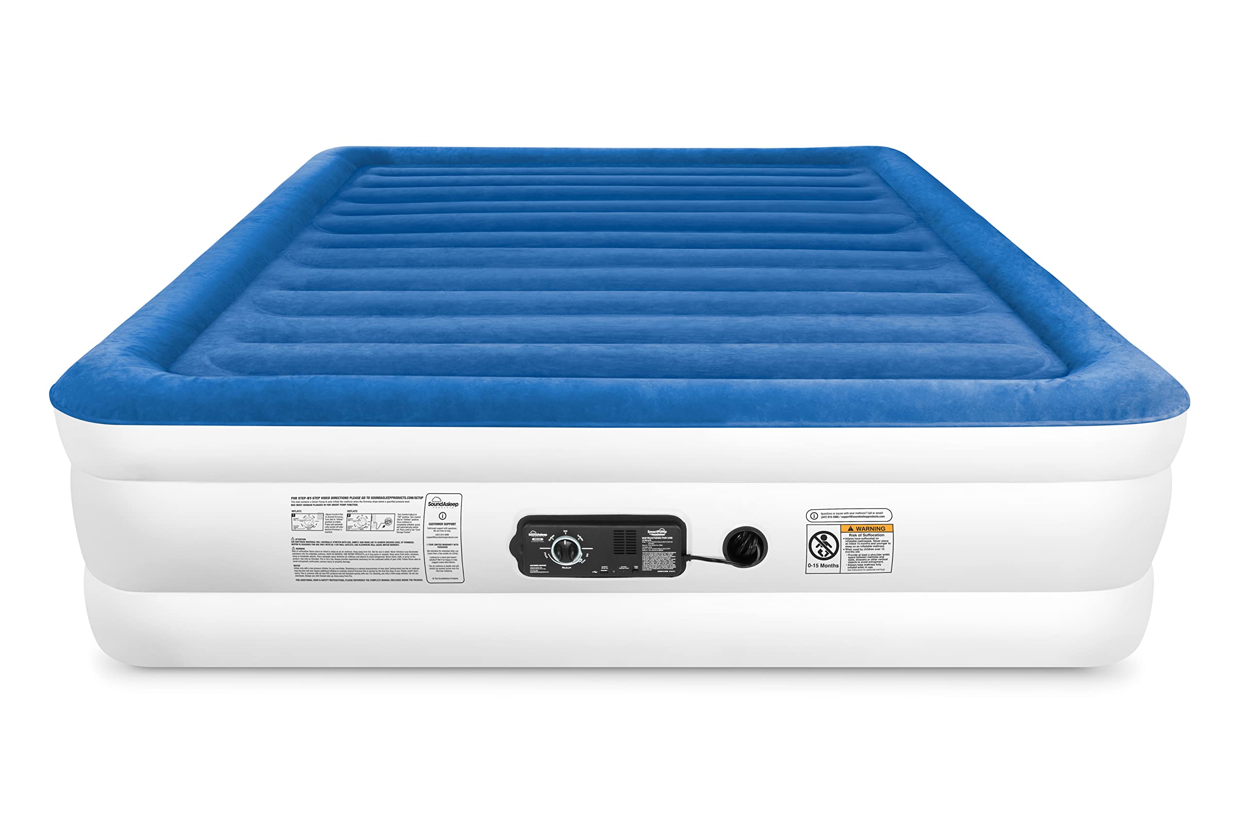 Soundasleep Cloudnine Series Air Mattress With Dual Smart Pump Technology By Soundasleep Products - King Size