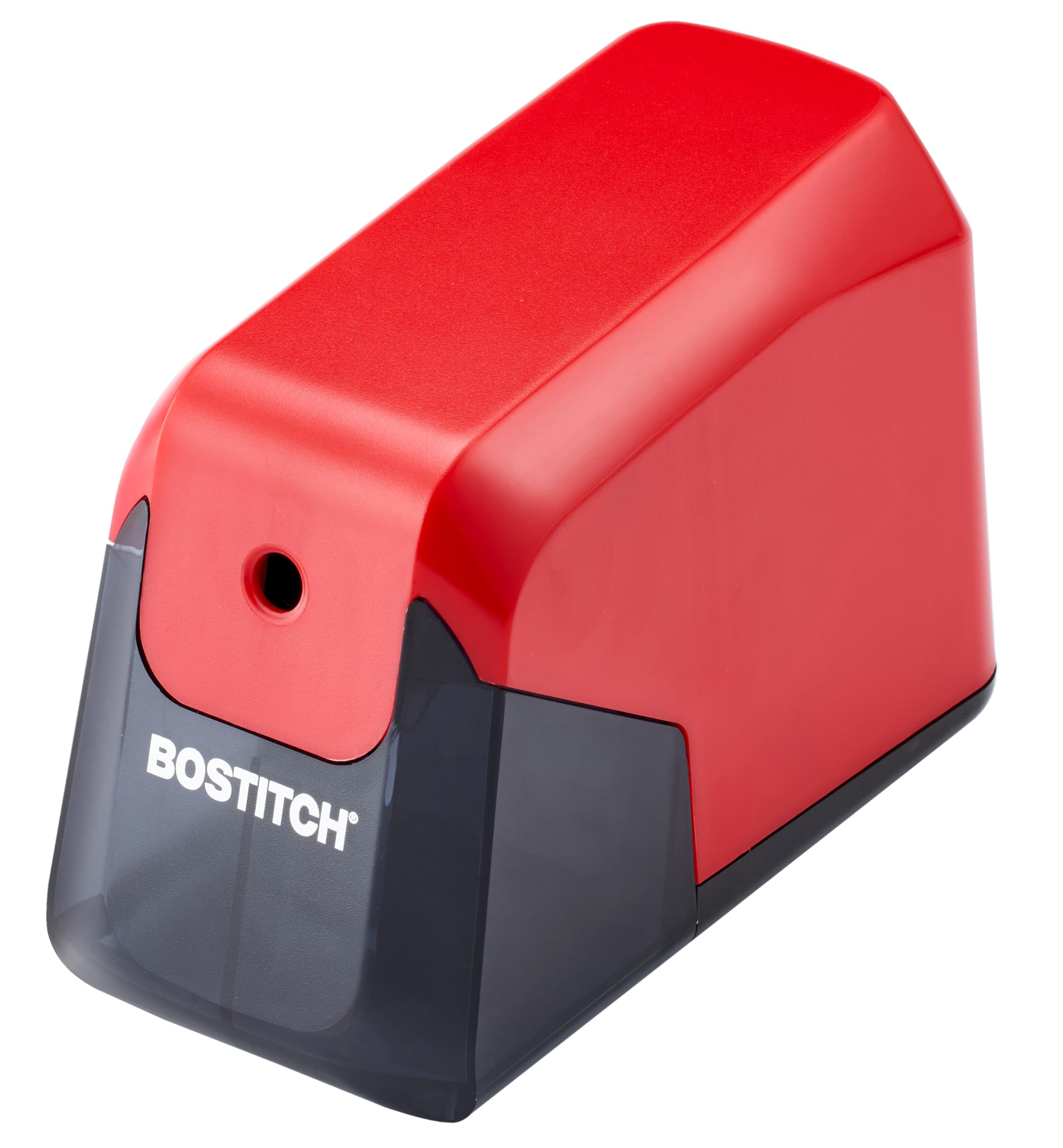 Bostitch Office Battery Pencil Sharpener, 4X Longer Cutter Life, Tip Saver Technology, Red