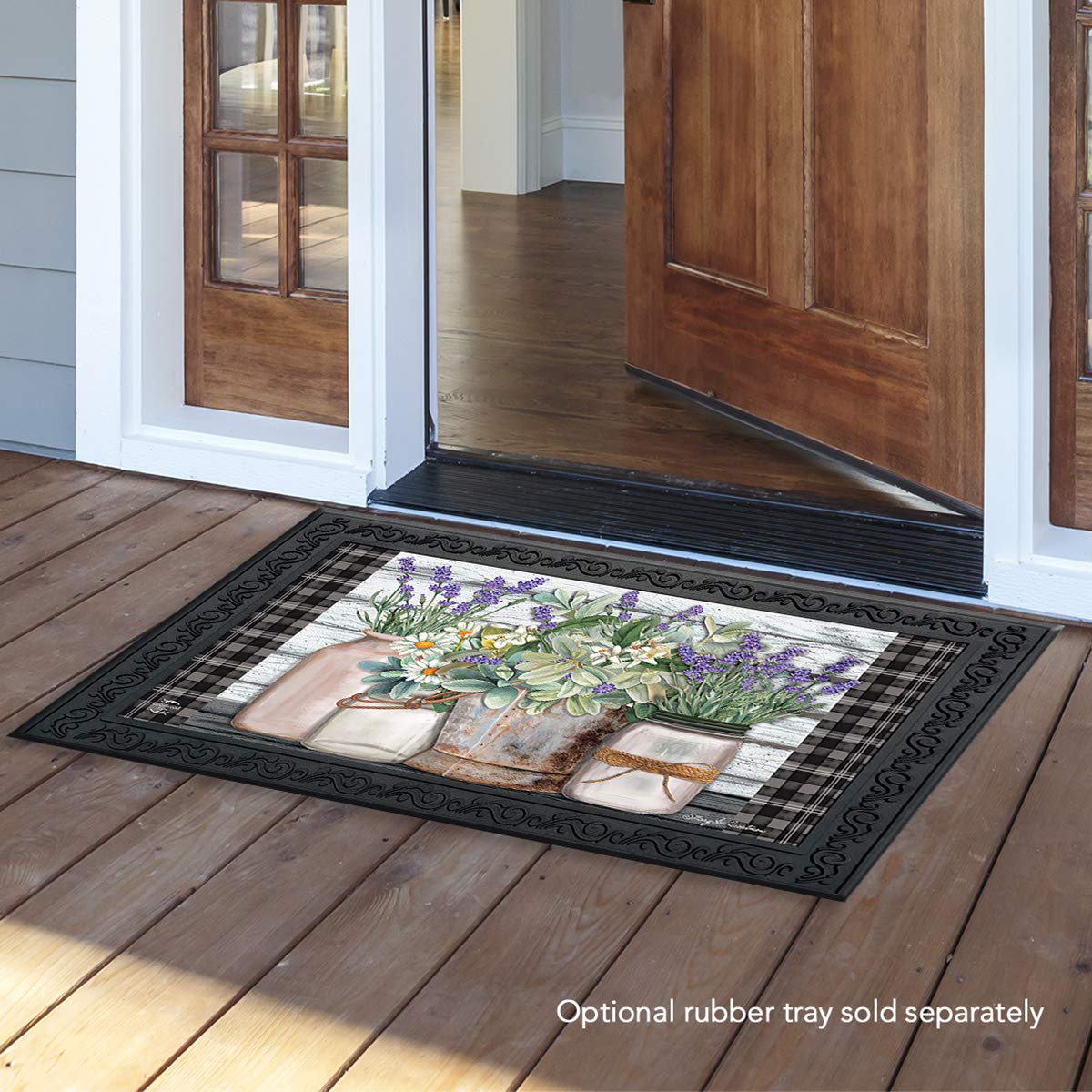 Briarwood Lane Farmhouse Flowers Spring Doormat Rustic Floral Indoor Outdoor 30' X 18'