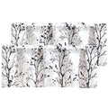 Luvyohmee Tree Branch Printed Valance Curtain, 18 Inches Long Kitchen Valance, Black And Grey Window Valances For Kitchen, Bathr