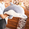 Levenkeness Dolphin Plush Hugging Pillow, Soft Large Dolphins Stuffed Animal Toy Doll Gifts For Kids, Valentine, Christmas, Bedd