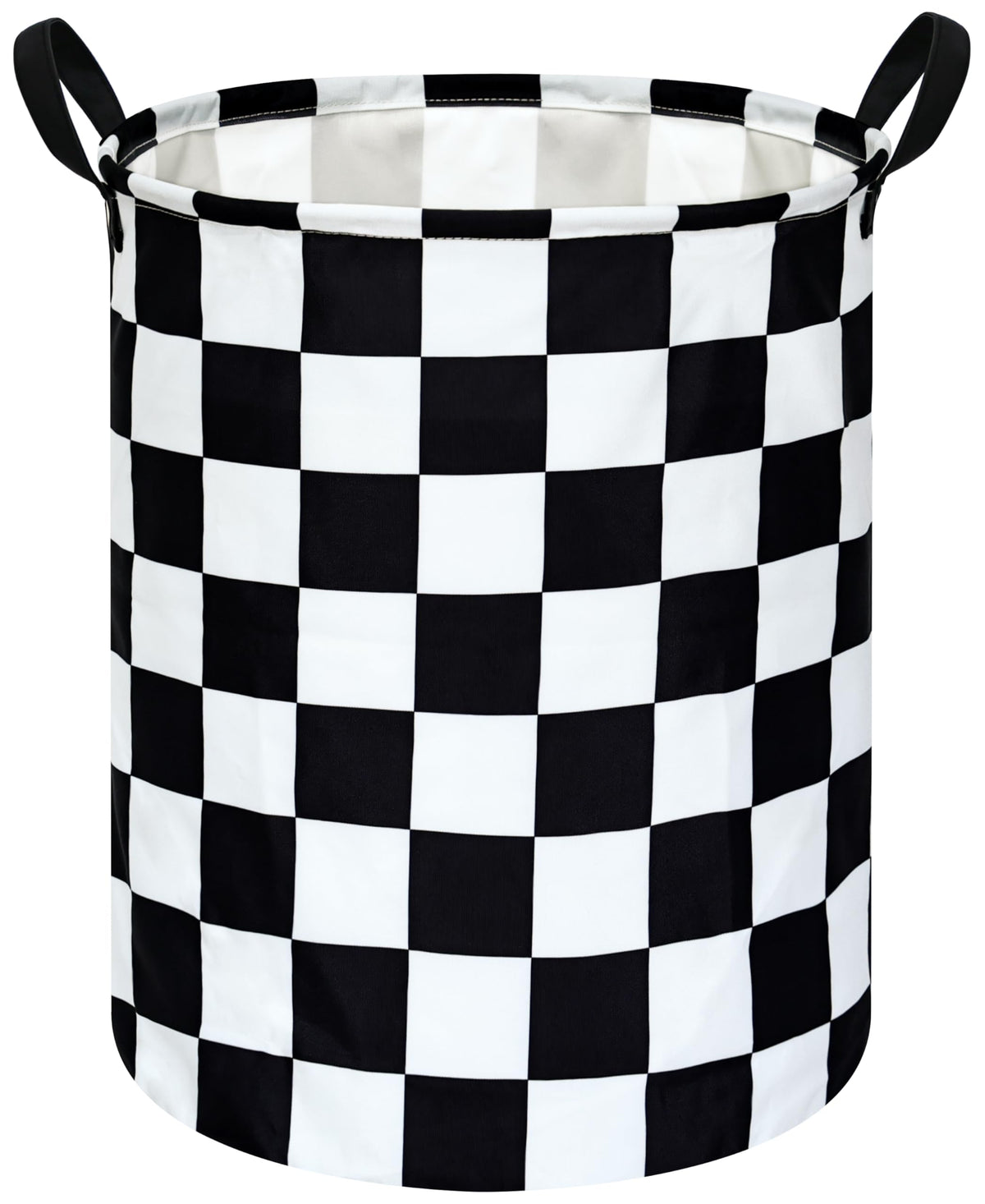 FUULOXE Racing Checkerboard Storage Basket for Boys Room, Foldable Laundry Hamper Organization Basket, Storage Bin, Toy Box,Gift