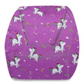 Posh Creations Structured Comfy Bean Bag Chair for Gaming, Reading, and Watching TV, Coronado Chair, Canvas - Unicorn and Rainbo