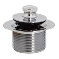 Westbrass 1-1/2' NPSM (1-7/8'-11.5 UNC-2A) Coarse Thread Twist & Close Bath Drain Plug, Chrome, 79438CP-Z