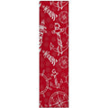 Harbor Ha9 Red Coastal Rug Runner 2' 3" X 7 ' 6"