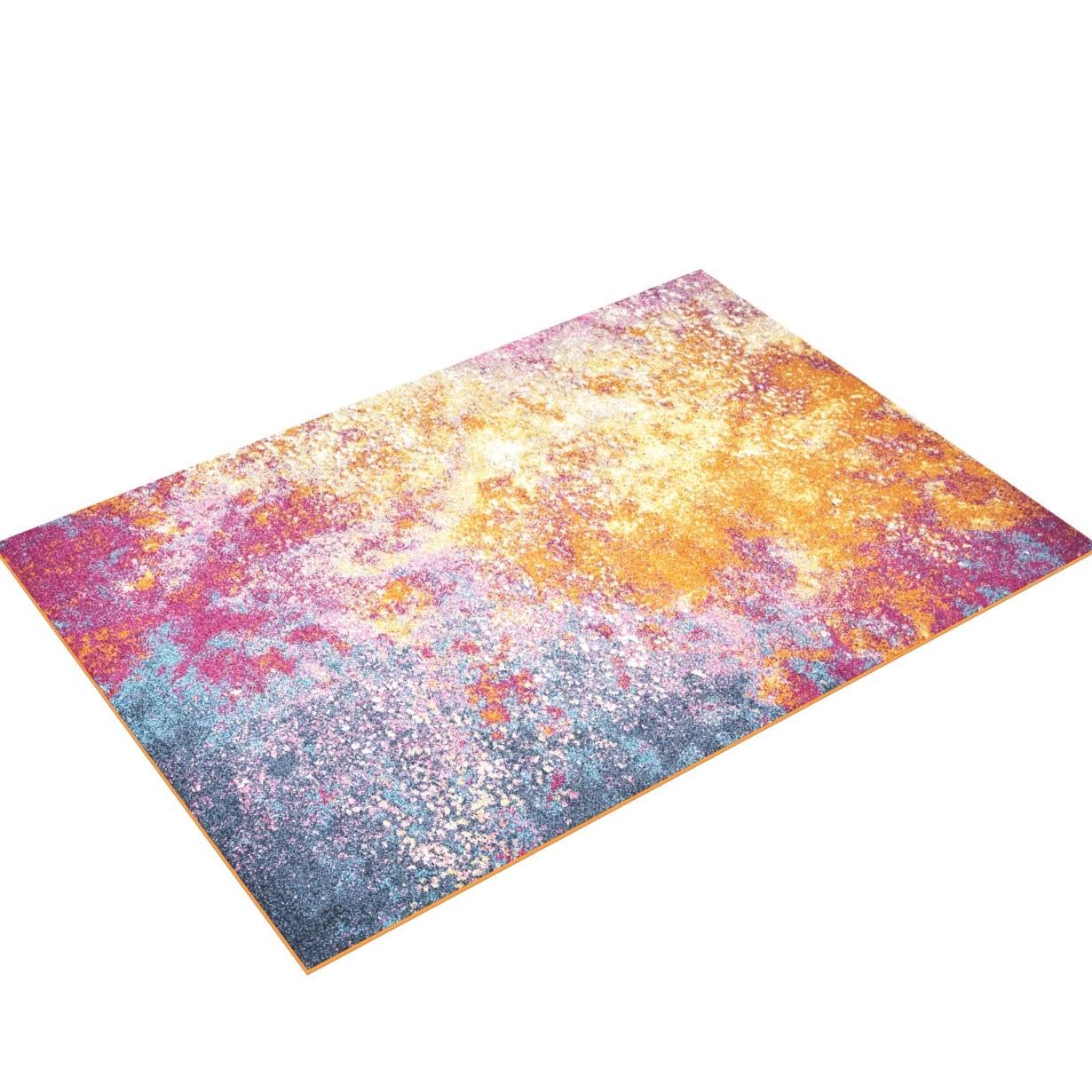 Nourison Passion Sunburst 3'9'' X 5'9'' Area-Rug, Modern, Abstract, Easy-Cleaning, Non Shedding, Bed Room, Living Room, Dining R