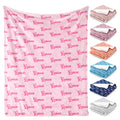 Yofair Ships Next Day, Personalized Blanket Gifts For Teen Girls Custom Blanket With Name Flannel Throw Girls Blanket Customized