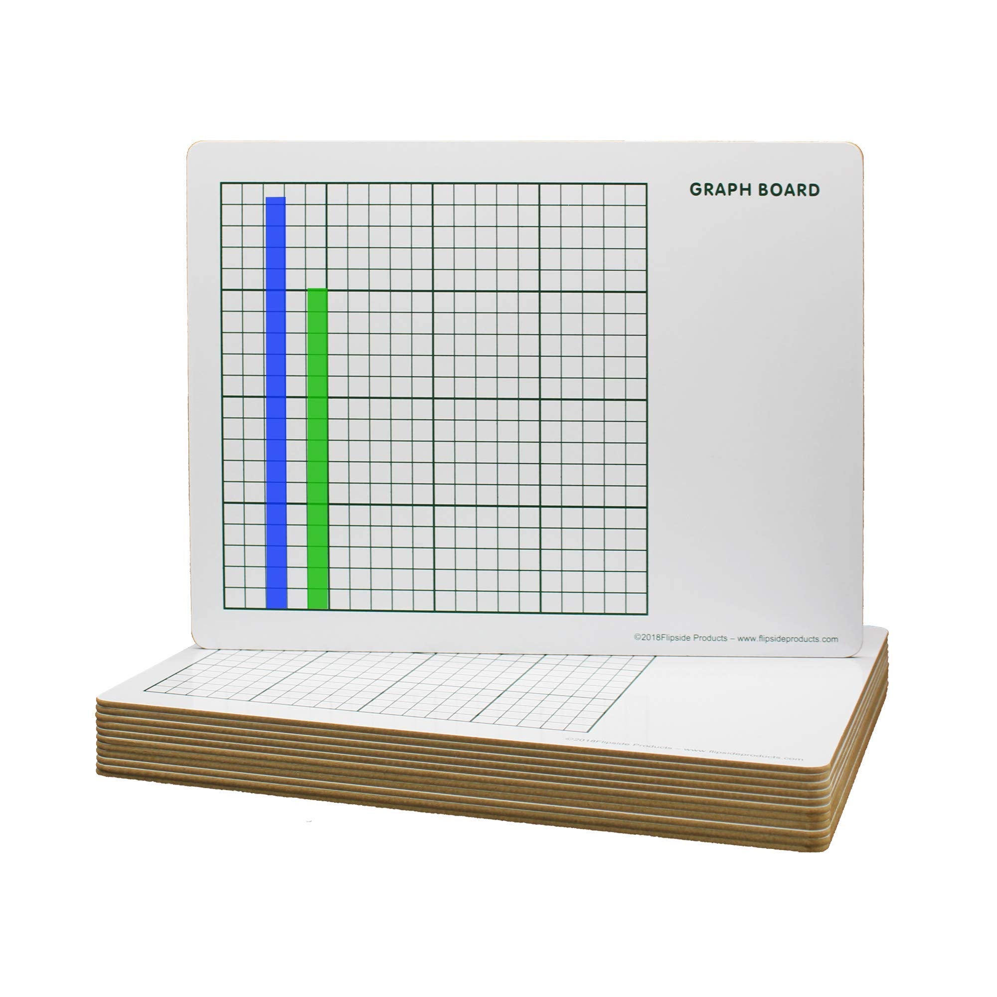 9 X 12 Two Sided Graph Board 12 Pack