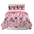 Franco Barbie Barbiecore Bedding Super Soft Comforter And Sheet Set With Sham, 7 Piece Full Size, (Official Licensed Product)