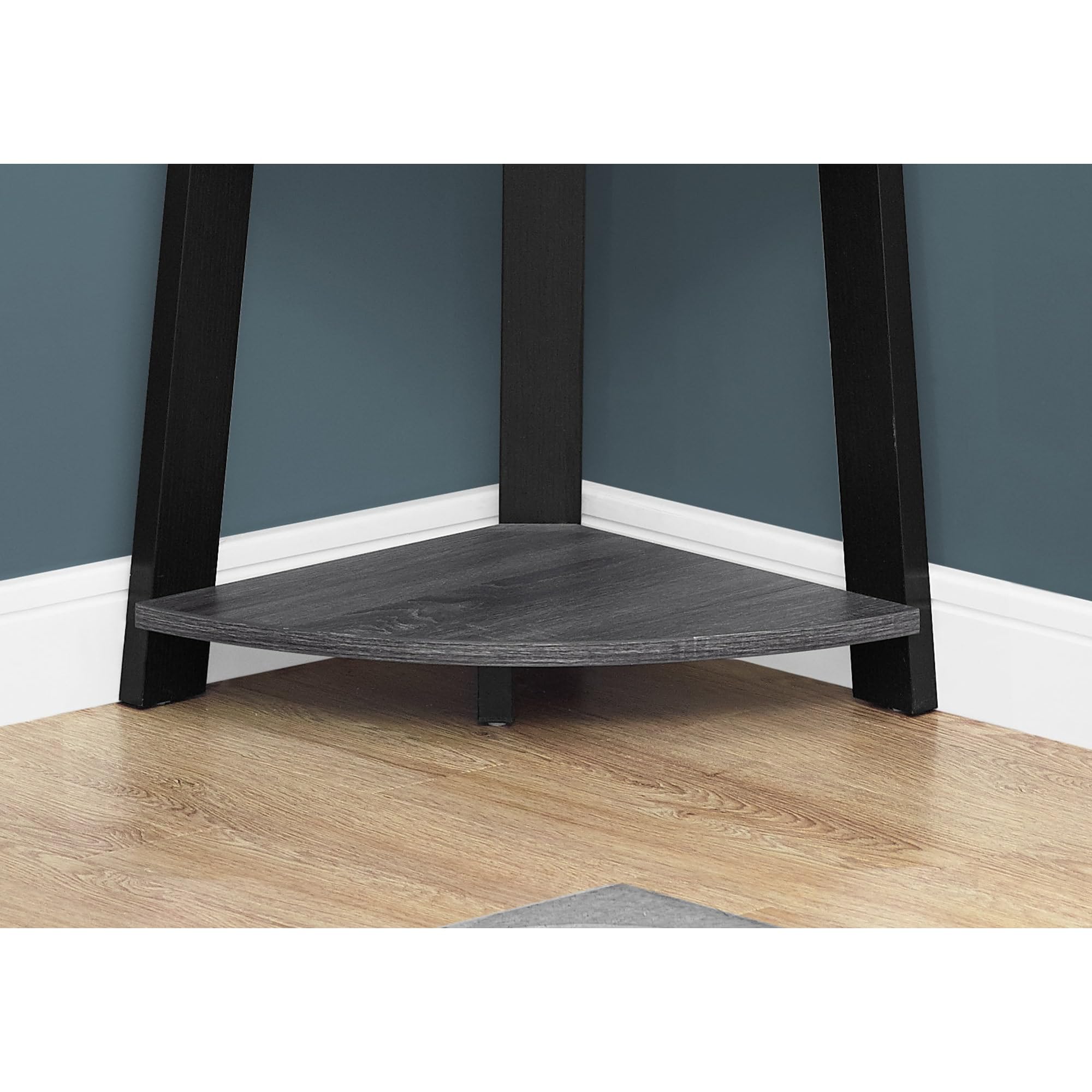 Monarch Specialties I Bookcase, 72&quot;H, Grey/Black