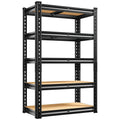 Reibii Storage Shelves 2000Lbs Garage Shelving Heavy Duty 5-Tier Metal Shelving Units For Storage Adjustable Utility Shelf Rack