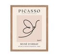 Poster Master Vintage Picasso Poster - Retro One Line Butterfly Drawing Print - Butterfly Line Art - Minimal Gift for Him, Her, 