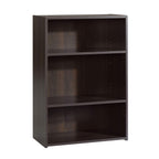 Sauder Beginnings 3-Shelf Bookcase, Bookshelf With Adjustable Storage Shelves, L: 24.57' X W: 11.50' X H: 35.28', Cinnamon Cherry