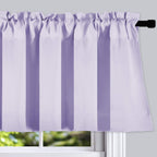Donren Lilac Valances For Bedroom - Room Darkening Window Curtain Valances With Rod Pocket (42 By 18 Inch,2 Panels)