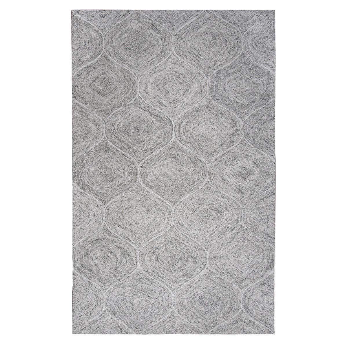 Rizzy Home Alora Decor London 5' X 8' Trellis Gray/Gray/Rust/Blue Hand-Tufted Area Rug