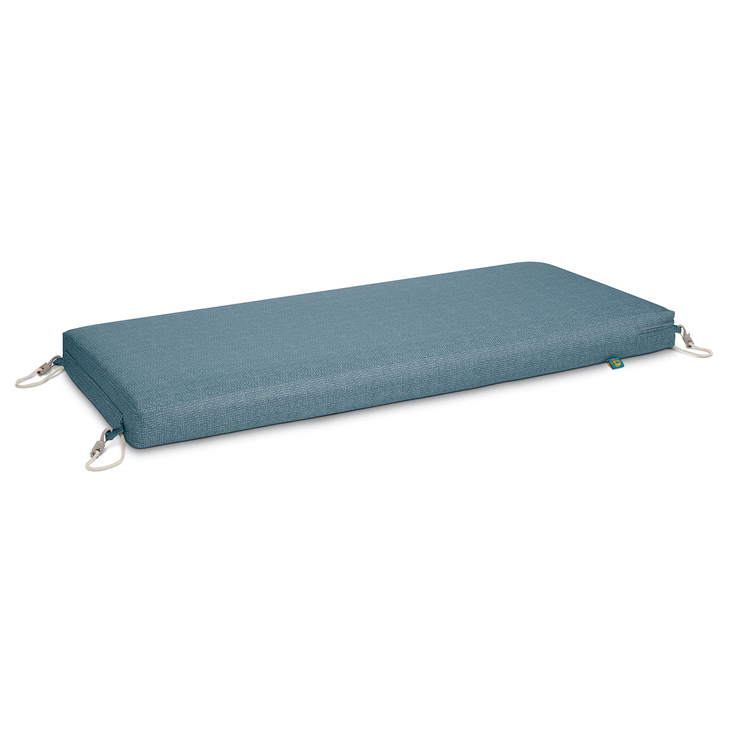 Duck Covers Weekend Water-Resistant Outdoor Bench Cushion, 48 X 18 X 3 Inch, Blue Shadow, Patio Furniture Cushions