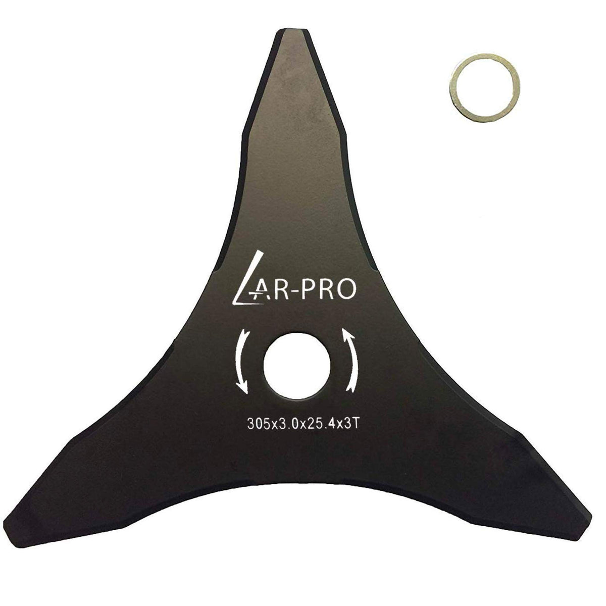Ar-Pro 12' X 3 Teeth Steel Brush Blades For Cutter, Trimmer, Weed Eater  Made From Carbon Steel, Cuts Like Butter