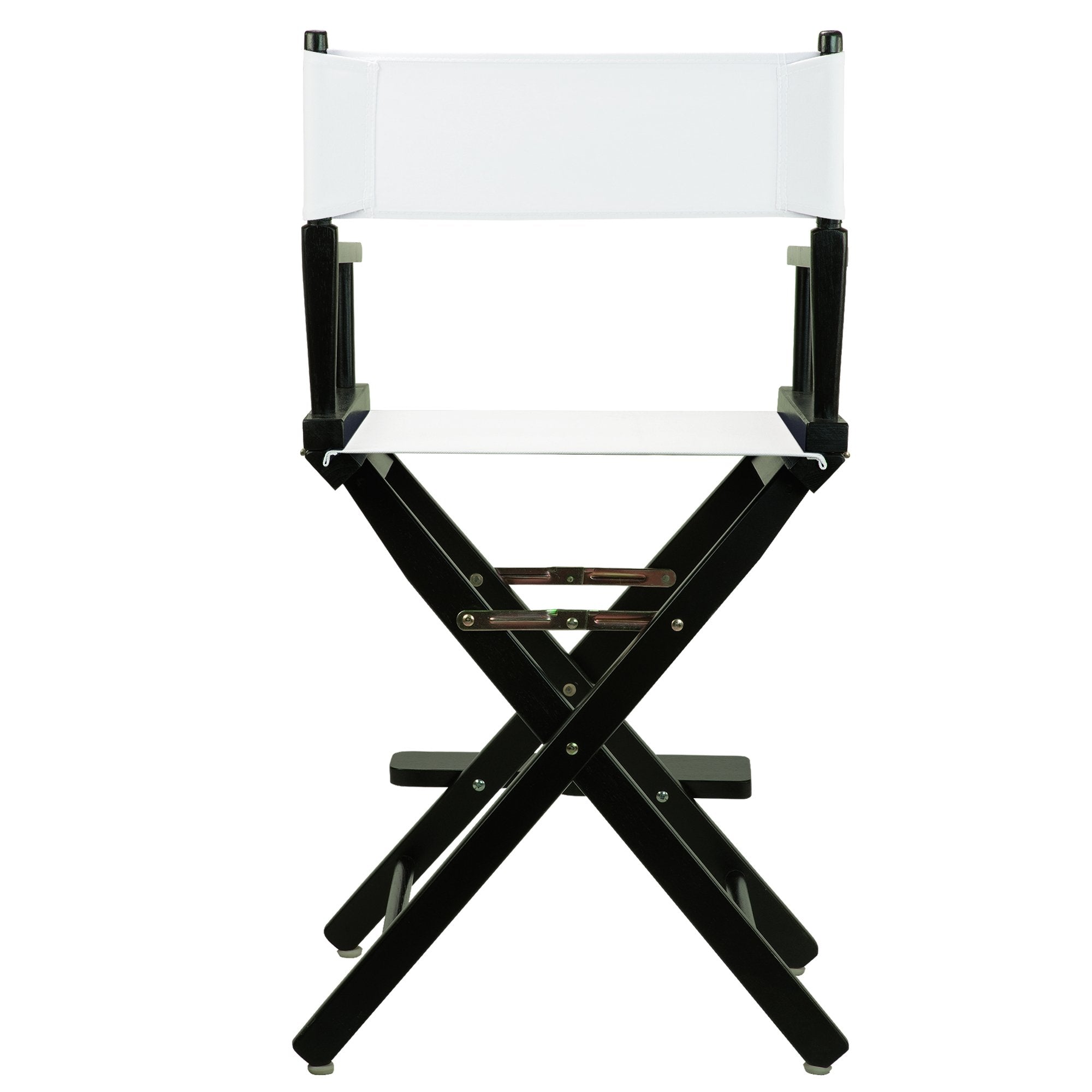 Casual Home 24&quot; Director's Chair Black Frame-with White Canvas, Counter Height