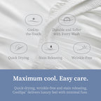 Comphy By Coop Coolspa Cooling Pillow Case Set Of 2, White Queen Size Pillow Covers, Pillow Cases, Luxury Spa And Hotel Quality