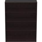 Lorell, Llr18227, Essentials Espresso Laminate Bookcase, 1 Each